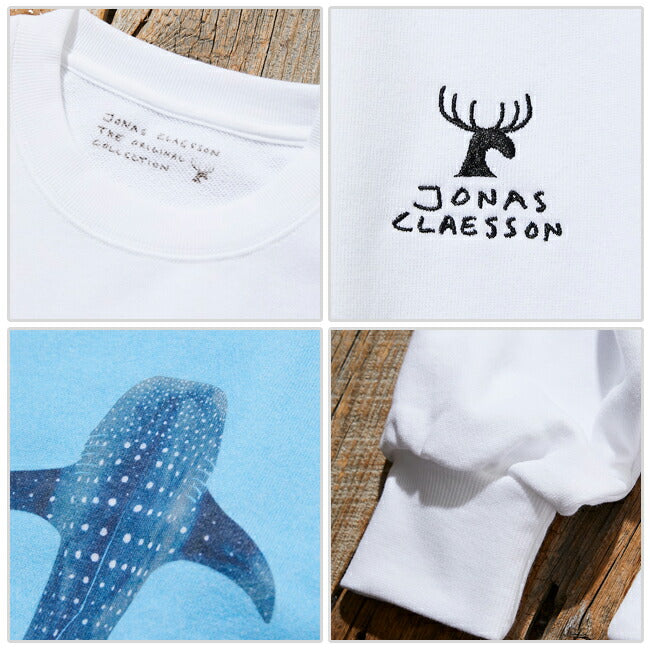 JONAS CLAESSON ジョナスクレアッソン Whale Shark P/O Sweat ホエールシャークプルオーバースウェット 243-1232