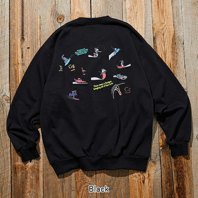 JONAS CLAESSON ジョナスクレアッソン Surfing Animals P/O Sweat サーフィンアニマルズプルオーバースウェット 243-1234