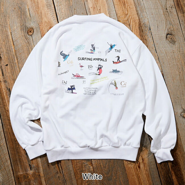 JONAS CLAESSON ジョナスクレアッソン Surfing Animals P/O Sweat サーフィンアニマルズプルオーバースウェット 243-1234