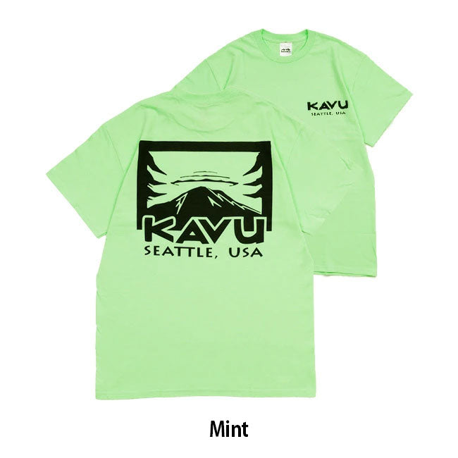 KAVU カブー Mountain Logo Tee マウンテンロゴティー 19822035