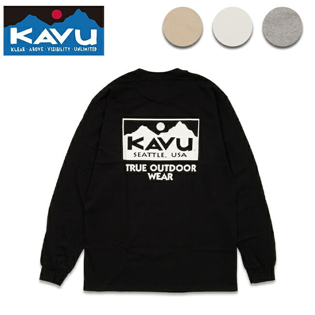 KAVU カブー トゥルーロゴ LS Tee 19823029