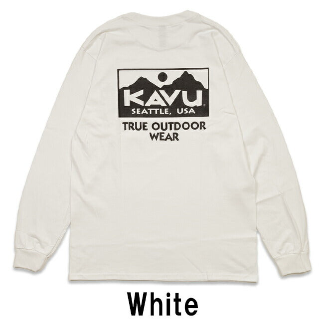 KAVU カブー トゥルーロゴ LS Tee 19823029