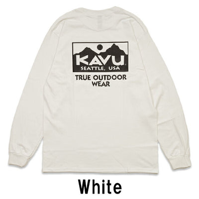 KAVU カブー トゥルーロゴ LS Tee 19823029