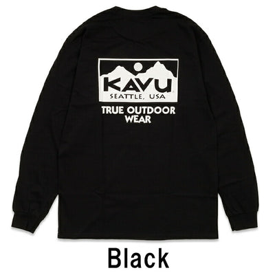 KAVU カブー トゥルーロゴ LS Tee 19823029