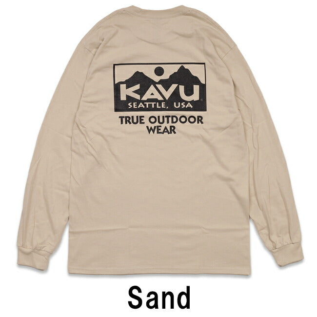 KAVU カブー トゥルーロゴ LS Tee 19823029