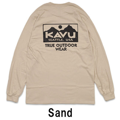 KAVU カブー トゥルーロゴ LS Tee 19823029