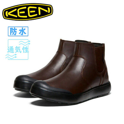KEEN キーン ELENA CHELSEA WP エレナチェルシーウォータープルーフ Bison/Black 1027863