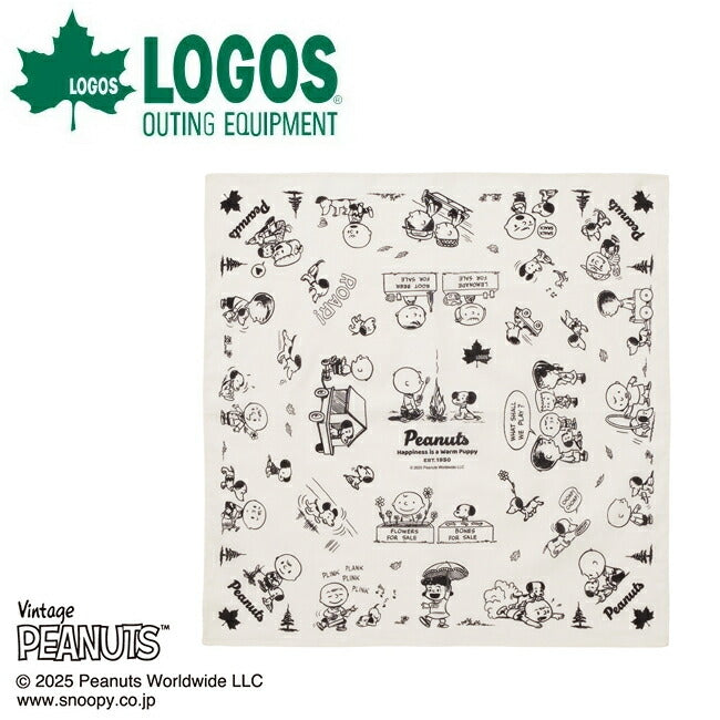 LOGOS ロゴス SNOOPY(PEANUTS 75years) バンダナ(ホワイト) 37500309