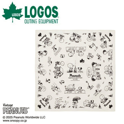 LOGOS ロゴス SNOOPY(PEANUTS 75years) バンダナ(ホワイト) 37500309