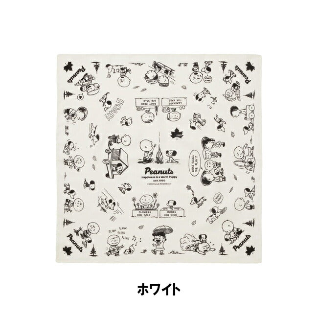 LOGOS ロゴス SNOOPY(PEANUTS 75years) バンダナ(ホワイト) 37500309