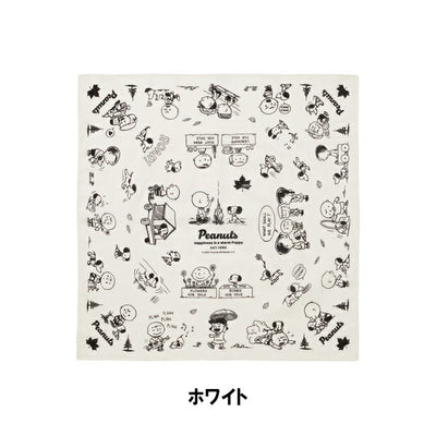 LOGOS ロゴス SNOOPY(PEANUTS 75years) バンダナ(ホワイト) 37500309