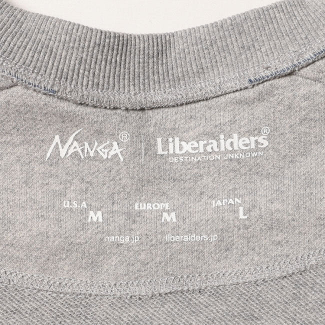 NANGA×LIBERAIDERS ナンガ×リベレイダース ECO HYBRID SWEATSHIRT エコハイブリッドスウェットシャツ 733022413