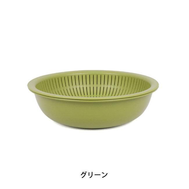 like-it ライクイット 米とぎにも使えるザルとボウル(浅型) LBK-02