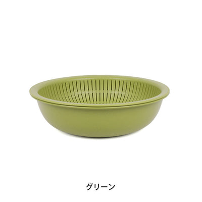 like-it ライクイット 米とぎにも使えるザルとボウル(浅型) LBK-02