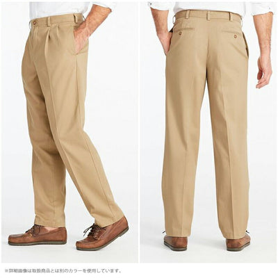 L.L.Bean エルエルビーン リンクルフリー(形態安定)・ダブル・エル・チノ クラシック・フィット　タック入り 212334
