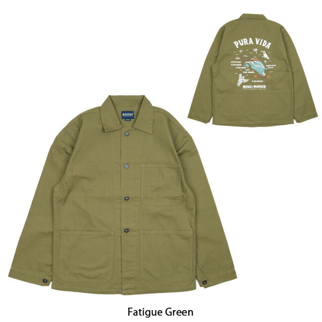 MAGICNUMBER マジックナンバー PURA VIDA HERRINGBONE JK (WASHED)プーラビーダヘリンボーンジャケット(ウォッシュド) 22FW-MN029