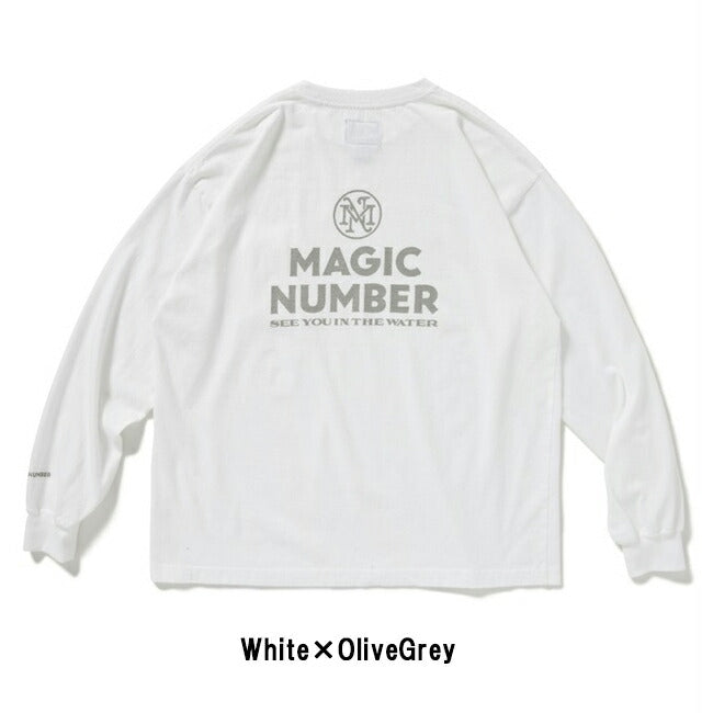 MAGICNUMBER マジックナンバー STOCK LOGO US COTTON L/S T-SHIRT ストックロゴUSコットンロングスリーブティーシャツ 24AW-MN003