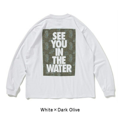 MAGICNUMBER マジックナンバー DARK PAISLEY SEE YOU IN THE WATER L/S T-SHIRT ダークペイズリーシーユーインザウォーターロングスリーブティーシャツ 24AW-MN012