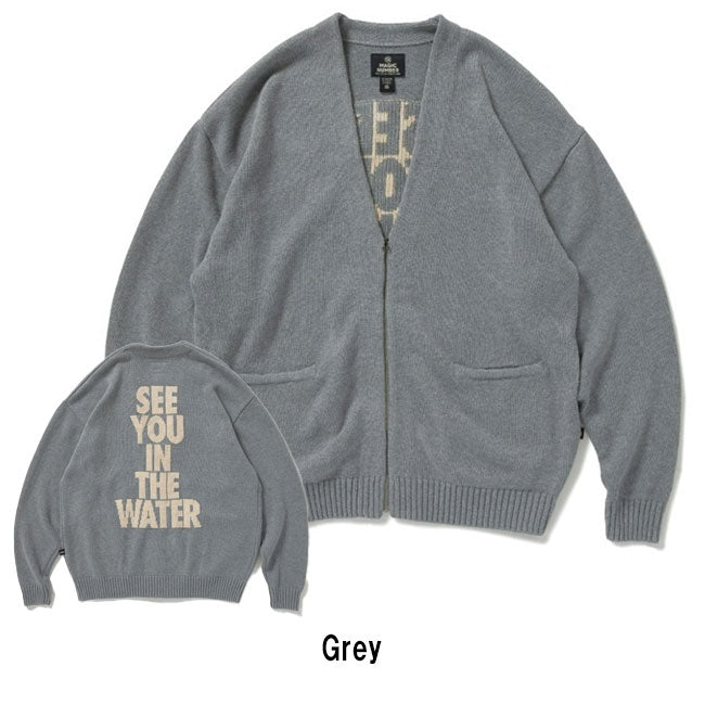 MAGICNUMBER マジックナンバー SEE YOU IN THE WATER COTTON CARDIGAN KNIT シーユーインザウォーターコットンカーディガンニット 24AW-MN021