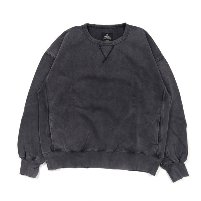 MAGICNUMBER マジックナンバー XV DAMEGE CREW SWEAT XVダメージクルースウェット 24AW-MN010