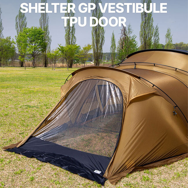 【公式】MINIMAL WORKS ミニマルワークス SHELTER GP VESTIBULE DOOR TPU BLACK シェルター GP ベスティビュール用 TPU ドア MINIMAL WORKS ミニマルワークス SHELTER GP VESTIBULE TPU DOOR