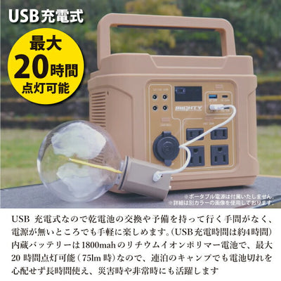 MIKAN ミカン×POST GENERAL ポストジェネラル 3WAY LEDランタン WOOD