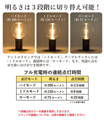 MIKAN ミカン×POST GENERAL ポストジェネラル 3WAY LEDランタン WOOD