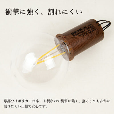 MIKAN ミカン×POST GENERAL ポストジェネラル 3WAY LEDランタン WOOD