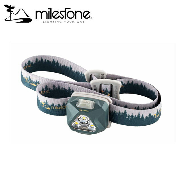 milestone マイルストーン USB Type-C Rechargeable Model USB充電式ヘッドランプ インディゴ MS-G3