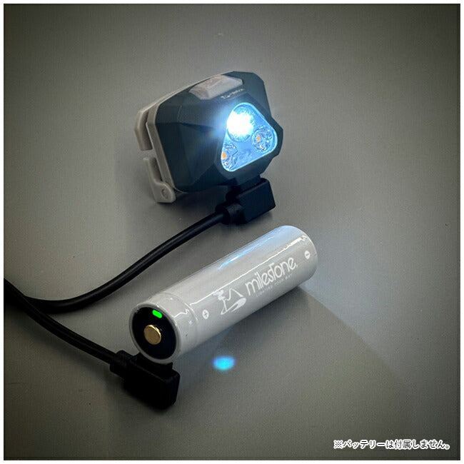 milestone マイルストーン USB Type-C Rechargeable Model USB充電式ヘッドランプ インディゴ MS-G3