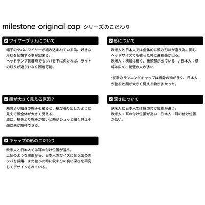 milestone マイルストーン original cap オリジナルキャップ MSC-010