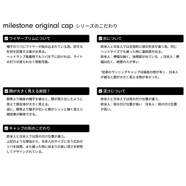 milestone マイルストーン original cap オリジナルキャップ MSC-015