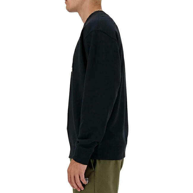 New Balance ニューバランス Sport Essentials French Terry Logo Crew スポーツエッセンシャルフレンチテリーロゴクルー BK MT41500