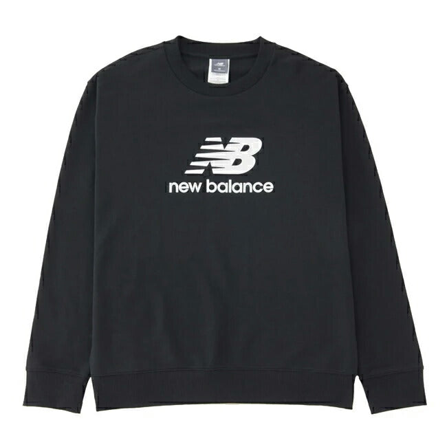 New Balance ニューバランス Sport Essentials French Terry Logo Crew スポーツエッセンシャルフレンチテリーロゴクルー BK MT41500