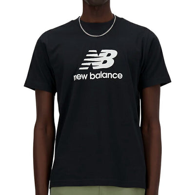 New Balance ニューバランス New Balance Stacked Logo ショートスリーブTシャツ BK MT41502