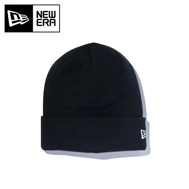 NEWERA ニューエラ ベーシックカフニット ブラック ホワイトフラッグ 11120507
