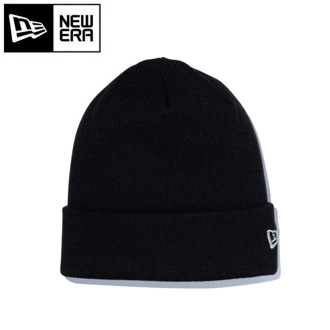 NEWERA ニューエラ ベーシックカフニット ブラック×メタリックアルミニウム 13328079