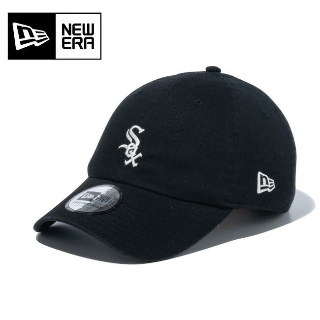 NEWERA ニューエラ カジュアルクラシック MLB Casual Classic シカゴ・ホワイトソックス ミッドロゴ ブラック×クロームホワイト 14109544
