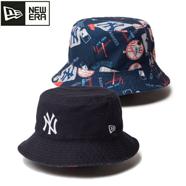 NEWERA ニューエラ バケット01 リバーシブル MLB Reversible Hat ニューヨーク・ヤンキース ネイビー 14307407