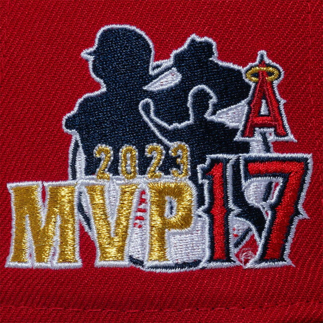 NEWERA ニューエラ 59FIFTY Shohei Ohtani American League MVP & Home Runs Leaders ロサンゼルス・エンゼルス スカーレット×ゴールド 14339795