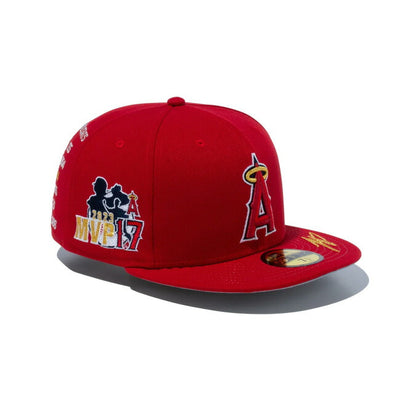 NEWERA ニューエラ 59FIFTY Shohei Ohtani American League MVP & Home Runs Leaders ロサンゼルス・エンゼルス スカーレット×ゴールド 14339795