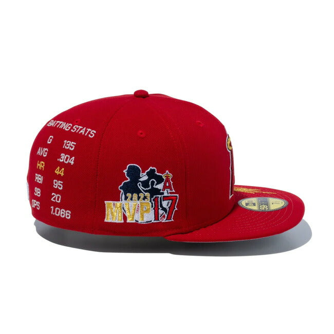 NEWERA ニューエラ 59FIFTY Shohei Ohtani American League MVP & Home Runs Leaders ロサンゼルス・エンゼルス スカーレット×ゴールド 14339795