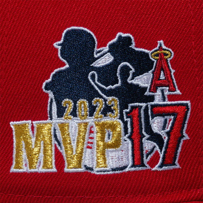NEWERA ニューエラ 59FIFTY Shohei Ohtani American League MVP & Home Runs Leaders ロサンゼルス・エンゼルス スカーレット 14339797