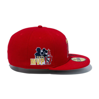 NEWERA ニューエラ 59FIFTY Shohei Ohtani American League MVP & Home Runs Leaders ロサンゼルス・エンゼルス スカーレット 14339797