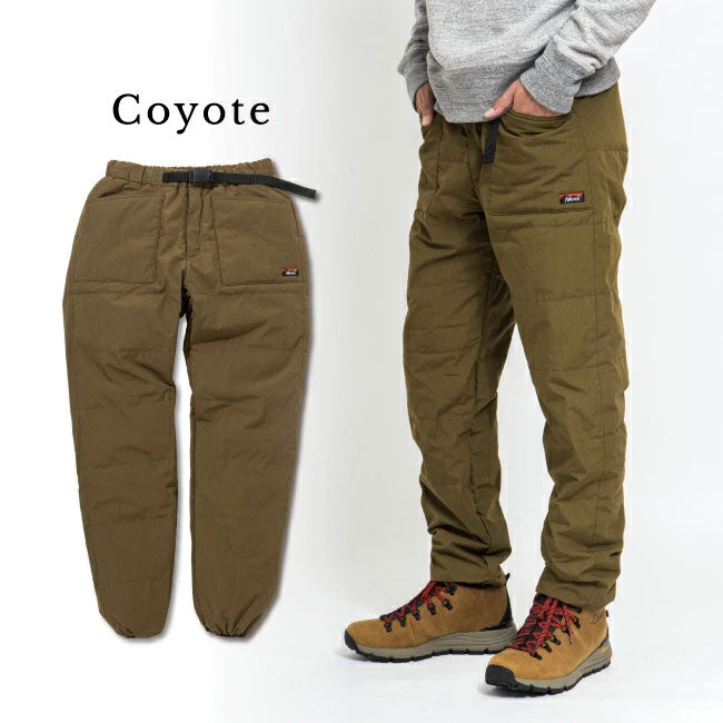 ナンガ パンツ(メンズ) ヒノックダウンパンツ(メンズ)  L  COYOTE 別注モデル HINOC DOWN PANTS ヒノックダウンパンツ – アウトドア