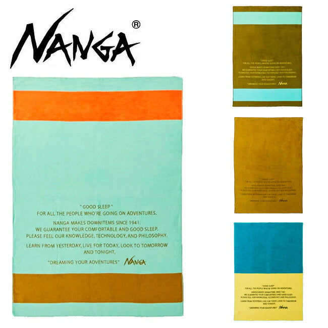 NANGA ナンガ GOOD SLEEP BORDER COTTON BLANKET S グットスリープボーダーコットンブランケットシングル