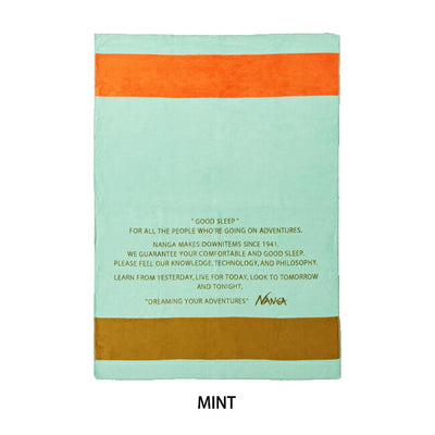 NANGA ナンガ GOOD SLEEP BORDER COTTON BLANKET S グットスリープボーダーコットンブランケットシングル