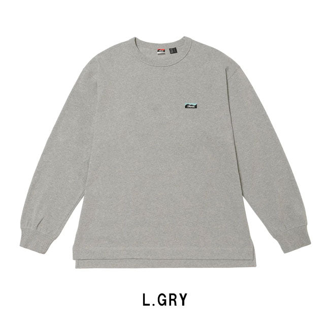 NANGA ナンガ ECO HYBRID BOX LOGO EMBROIDERY L/S TEE エコハイブリッドボックスロゴエンブロイダリーロングスリーブティー