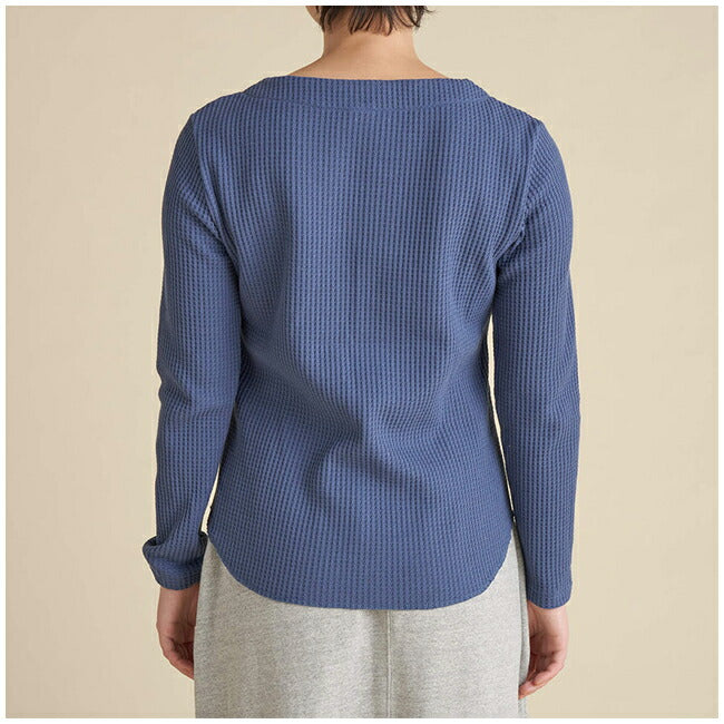 NANGA ナンガ ECO HYBRID WAFFLE B.NECK L/S TEE エコハイブリッドワッフルボートネックロングスリーブティー