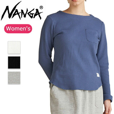 NANGA ナンガ ECO HYBRID WAFFLE B.NECK L/S TEE エコハイブリッドワッフルボートネックロングスリーブティー